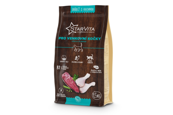 StarVita Outdoor Katze Ente & Huhn 1,5 kg