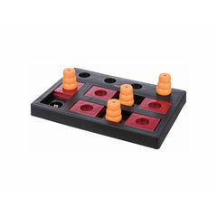 TRIXIE-Chess-Spielbrett mit versetzten Kegeln und roten Schiebedeckeln