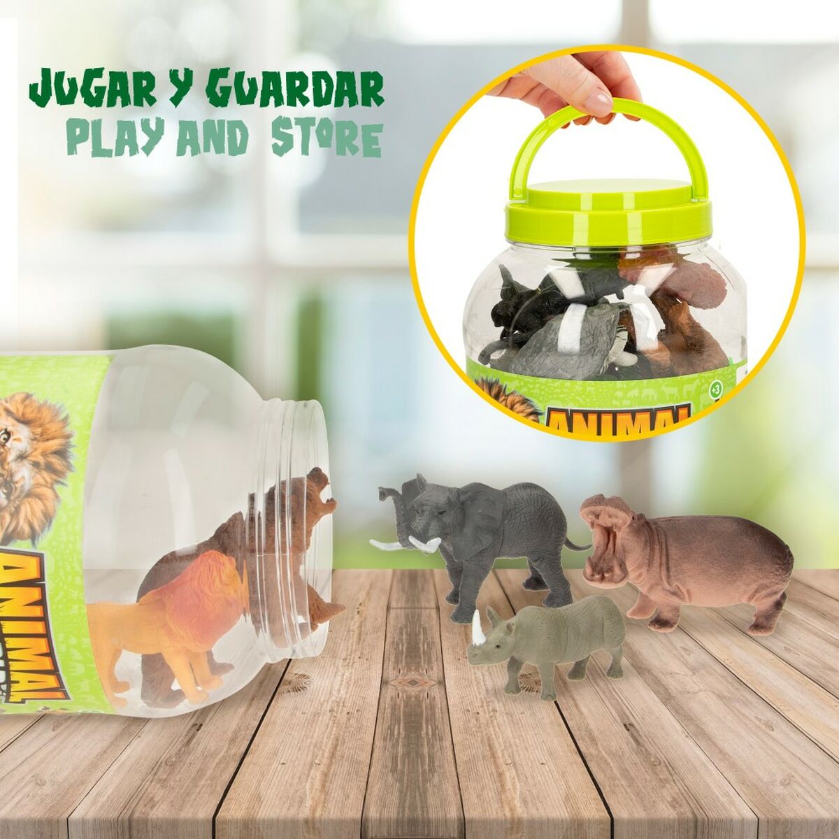 Tierfiguren Colorbaby 19 Stücke Dschungel Kunststoff 14 x 6 x 5 cm (6 Stück) – Ben's Kids – Produktansicht 6