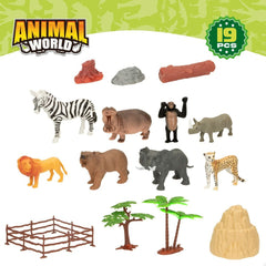 Tierfiguren Colorbaby 19 Stücke Dschungel Kunststoff 14 x 6 x 5 cm (6 Stück) – Ben's Kids – Produktansicht 7