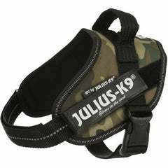 Camouflagefarbenes IDC-Geschirr mit JULIUS-K9-Schriftzug in größerer Ansicht