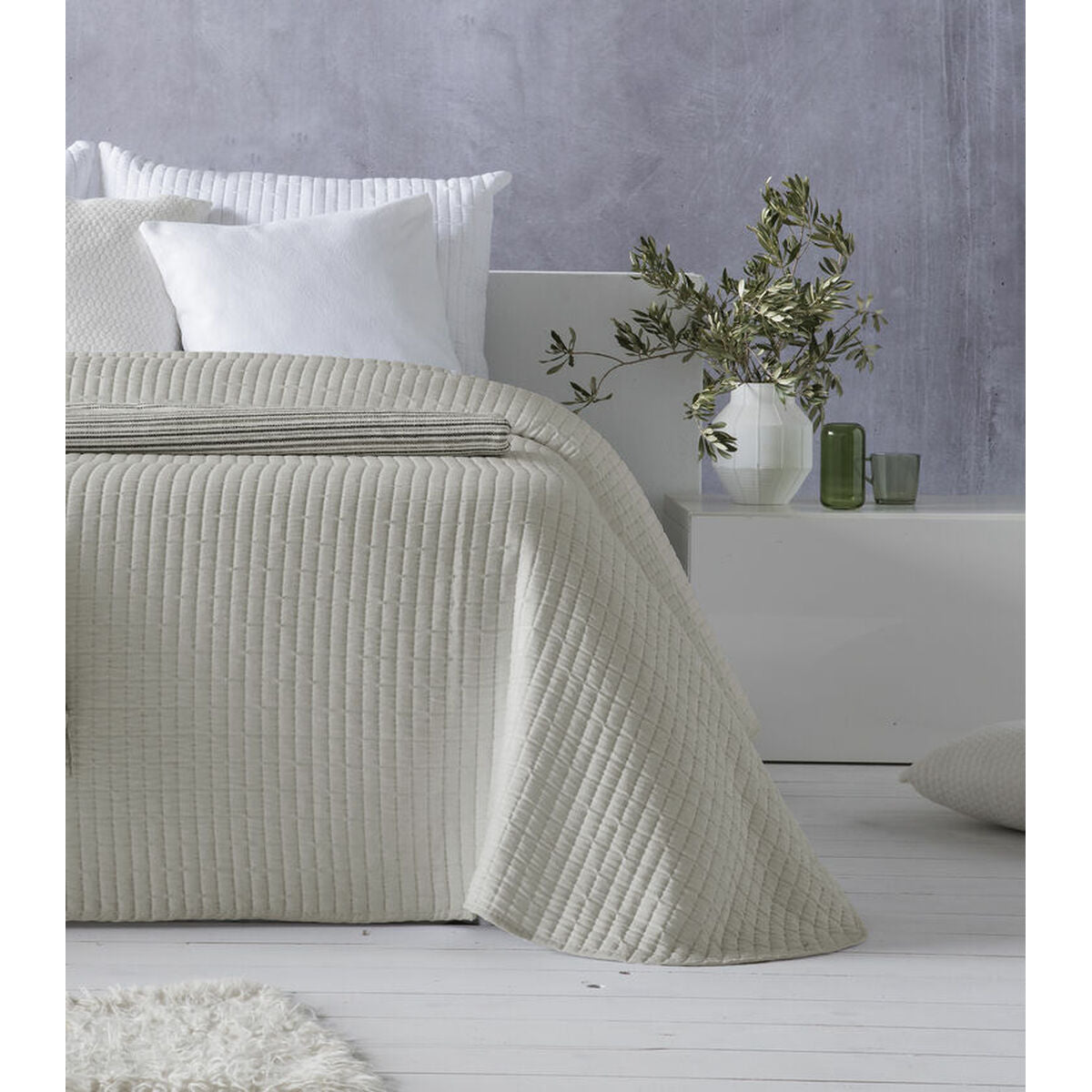 Steppdecke Hosteline AGNES Beige Einzelmatratze (1 Stücke) – Produktansicht 1