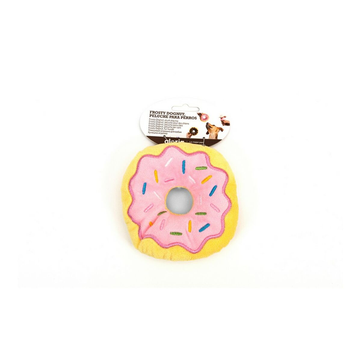 Gloria Frosty Dognut Plüschdonut mit originalem Etikett für Hundespielzeug