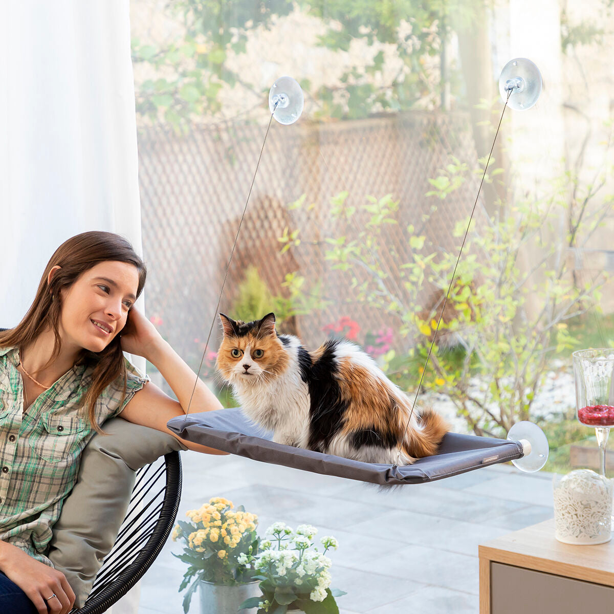 Pack Klammer für Selfies mit Haustieren und Hängematte für Katzen InnovaGoods – Produktansicht 8