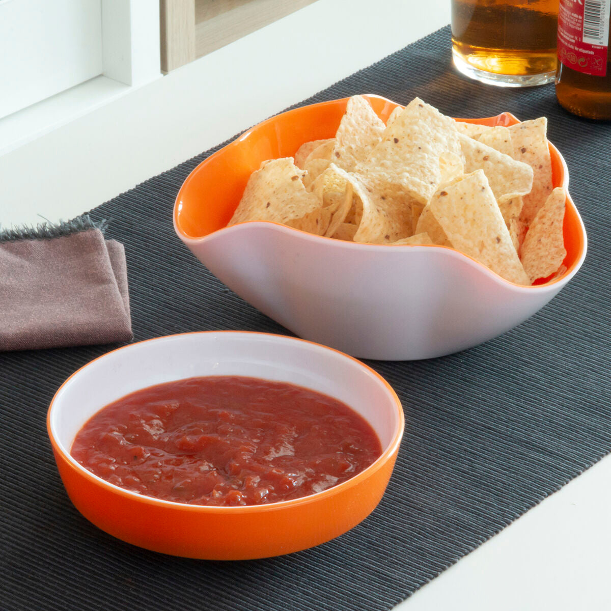 Set aus Schalen für Snacks 2 in 1 und Getränkespender kühlend InnovaGoods – Produktansicht 6