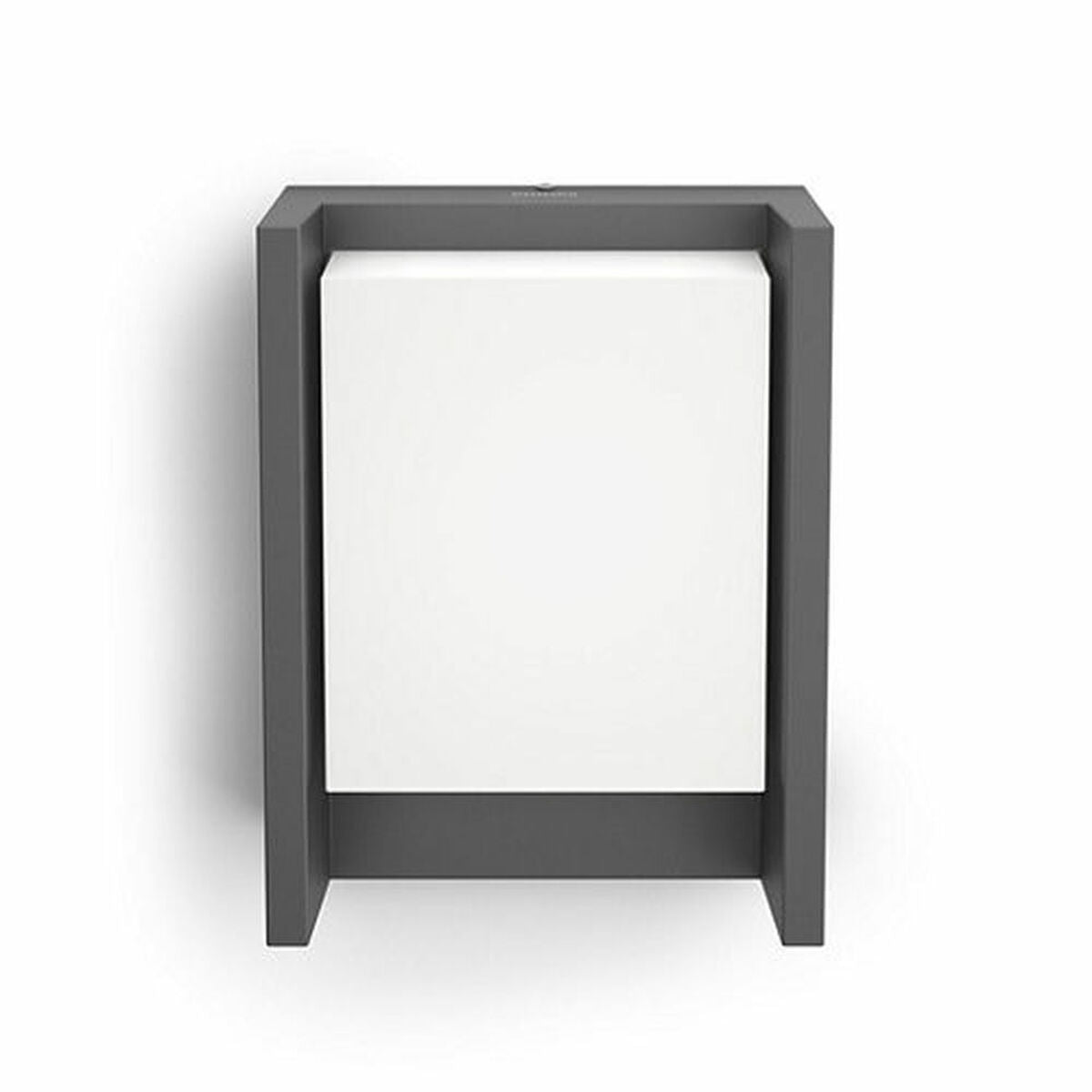 Philips Arbour Außenwandleuchte frontal mit rechteckiger heller Leuchtfläche