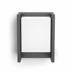 Philips Arbour Außenwandleuchte frontal mit rechteckiger heller Leuchtfläche