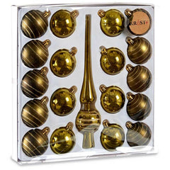 Weihnachtsschmuck Krist+ grün PVC Dekoration zum Aufhängen 19 Stücke – Produktansicht 2