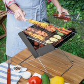 Ben's Grillstarter-Set mit klappbarem Mini-Holzkohlegrill
