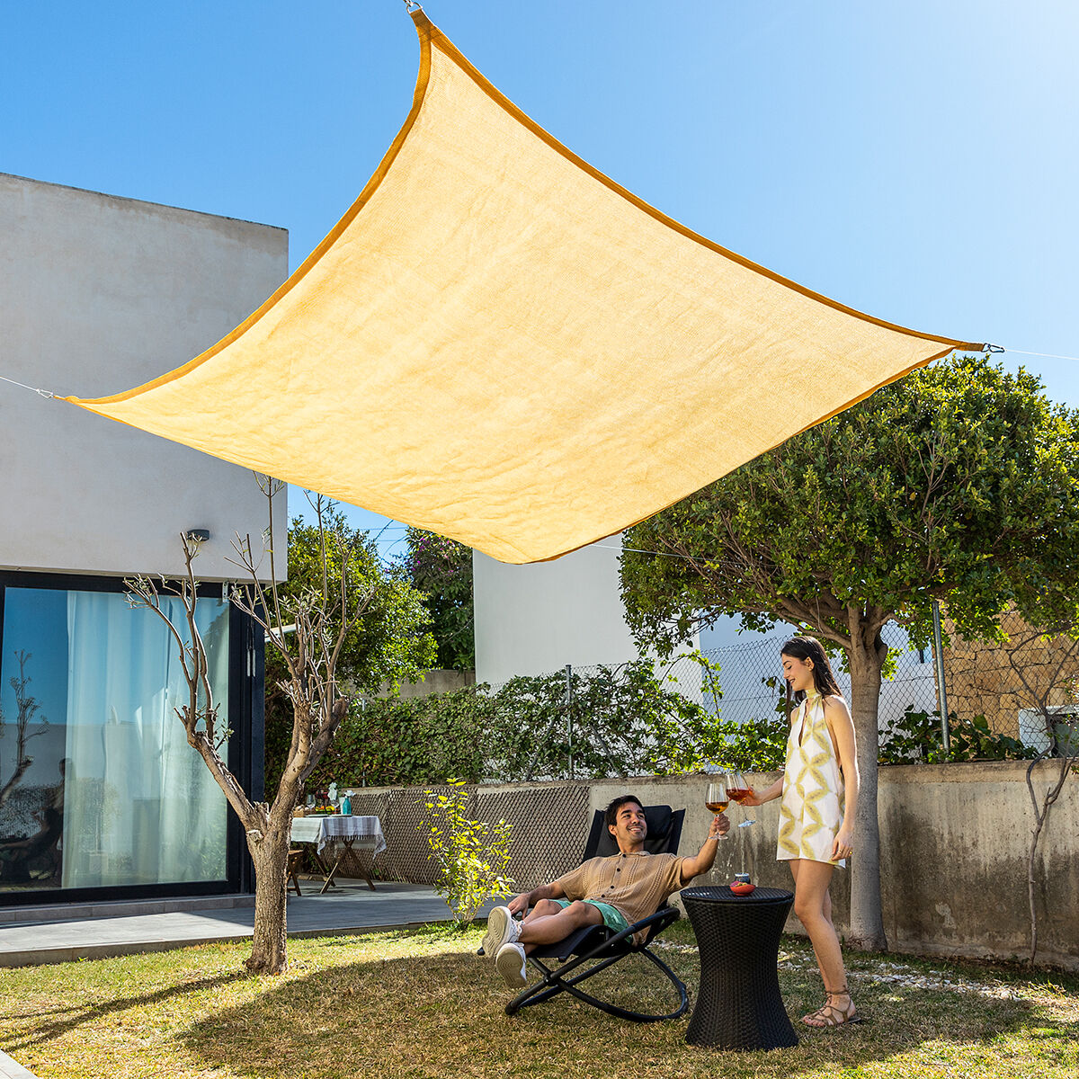 Rechteckiges Sonnensegel Shazail InnovaGoods 2 x 3 m – Produktansicht 1