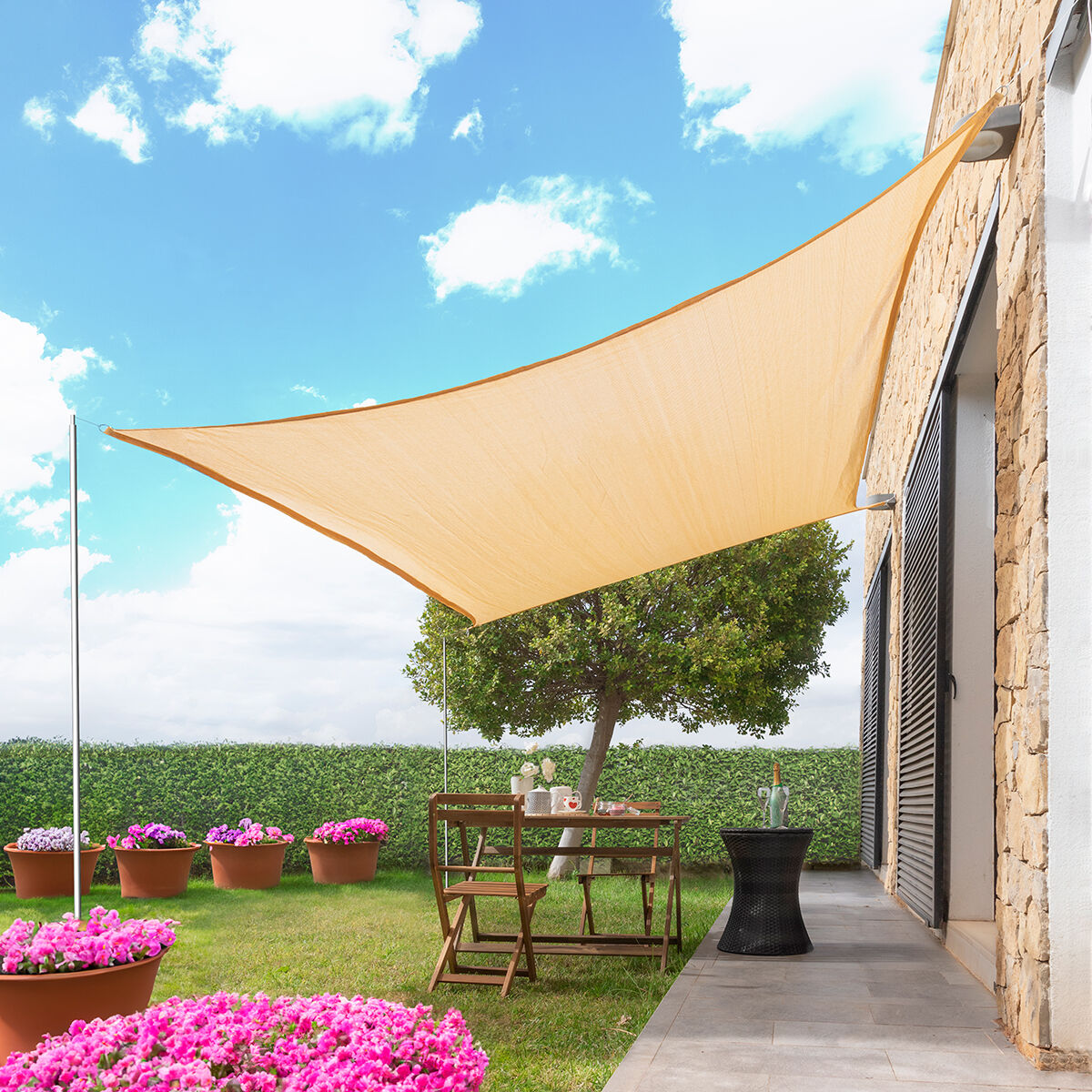 Rechteckiges Sonnensegel Shazail 2 x 3 m – Ben's Garden – Produktansicht 6