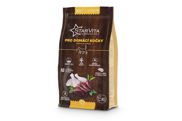 StarVita Indoor Katze Huhn & Schwein 1,5 kg