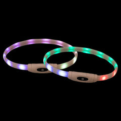 LED-Halsband für Haustiere Trixie Bunt Silikon Kunststoff – Produktansicht 3