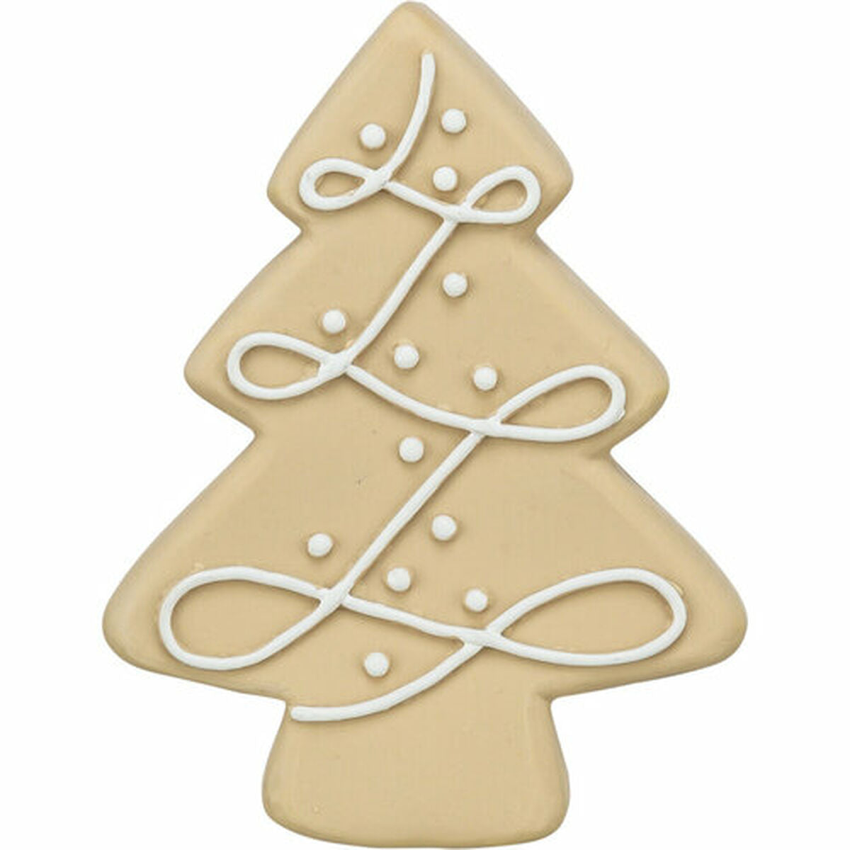 Vergrößerte Vorderansicht des beigen TRIXIE-Weihnachtsbaum-Spielzeugs