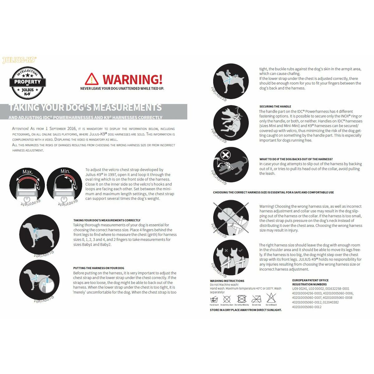 Hundegeschirr Julius K9 IDC Schwarz L/XL 2 – Produktansicht 5