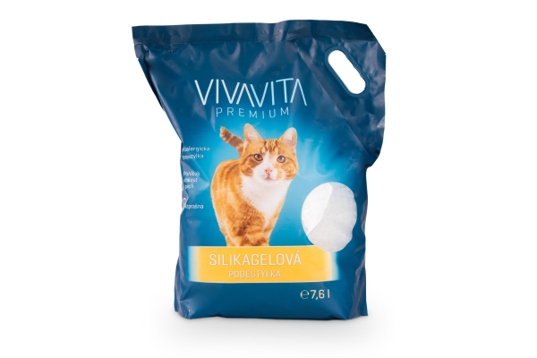 VivaVita Silikat-Katzenstreu weiß 7,6 l
