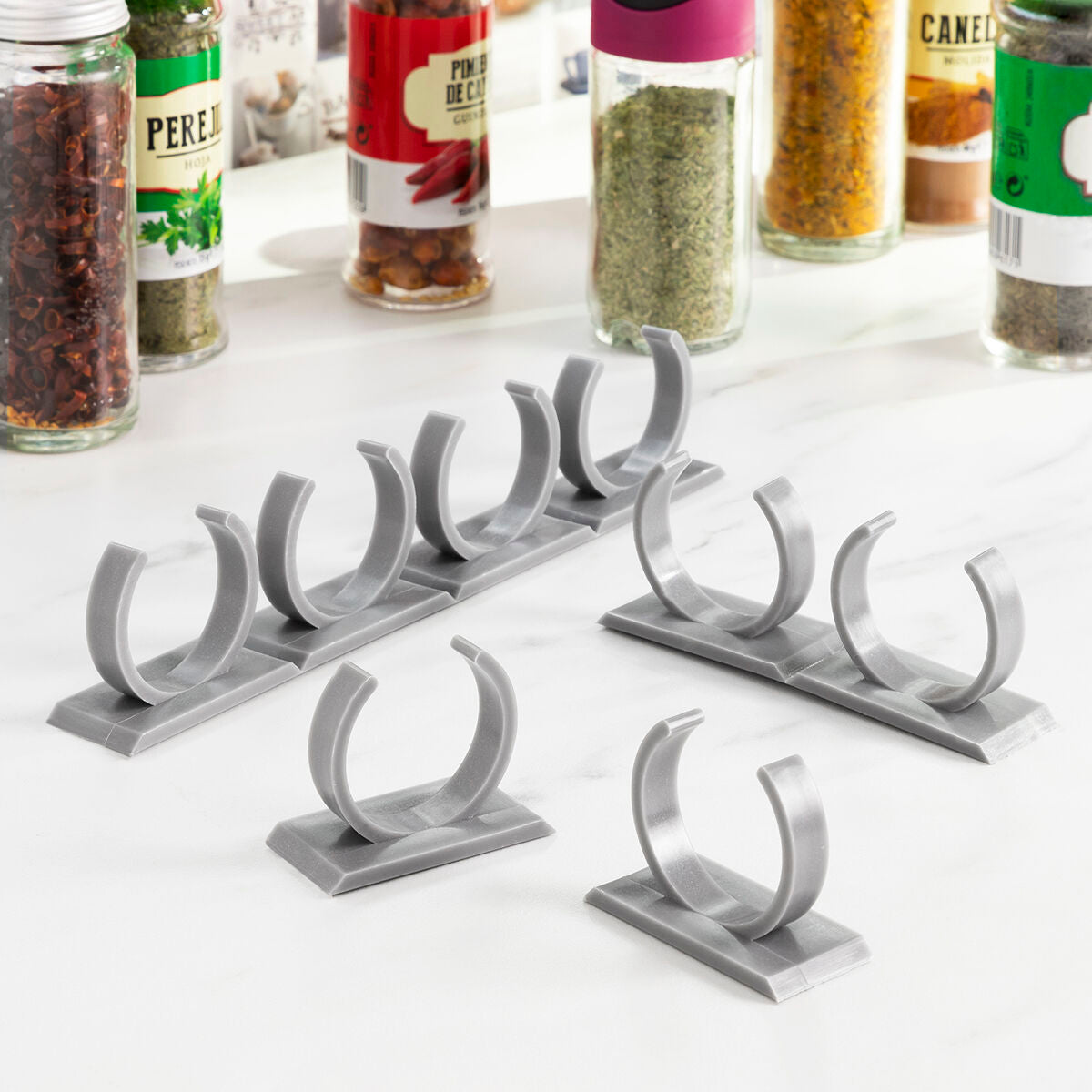 Gewürz Organizer Set Selbstklebend & Teilbar InnovaGoods (2 Stück) – Produktansicht 5