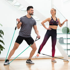 Set Vibrationsplattform mit Lautsprecher, Fernbedienung, Widerstandsbändern, Trainingsanleitung InnovaGoods – Produktansicht 2