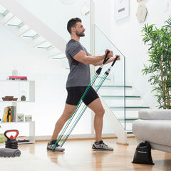 Set Vibrationsplattform mit Lautsprecher, Fernbedienung, Widerstandsbändern, Trainingsanleitung InnovaGoods – Produktansicht 4