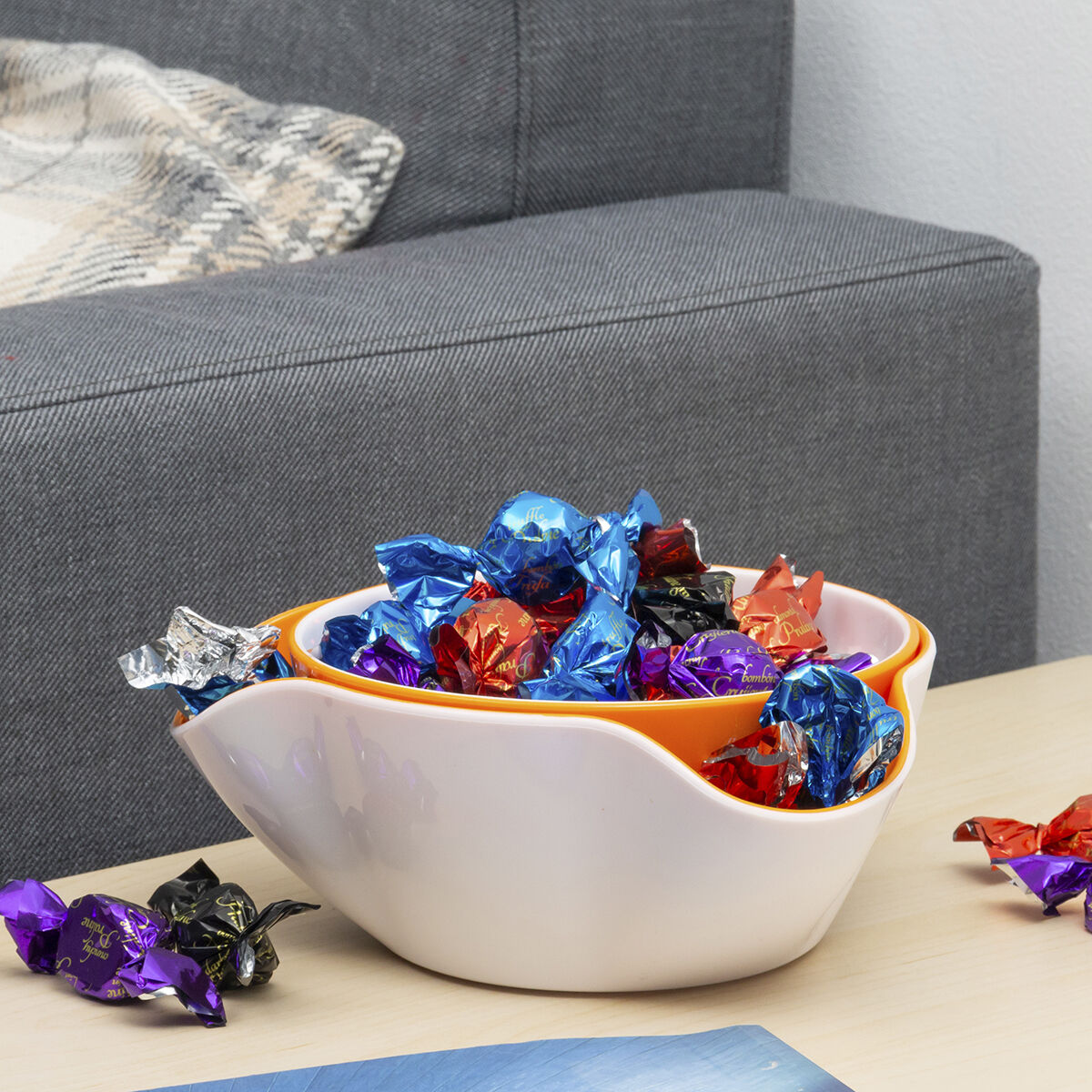 Set aus Schalen für Snacks 2 in 1 und Getränkespender kühlend InnovaGoods – Produktansicht 7