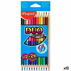 Buntstifte Maped Duo Color' Peps Bunt Zweifachem Ende 12 Stücke (12 Stück) – Ben's Kids – Produktansicht 1