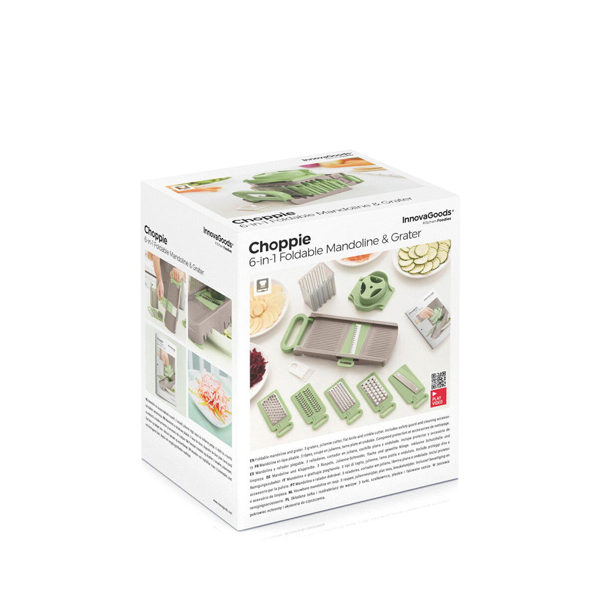 Originalverpackung des faltbaren Choppie-6-in-1-Gemüseschneiders