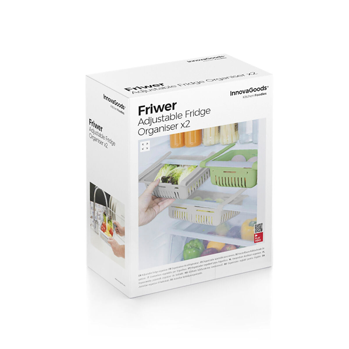 Originalverpackung des Friwer-Kühlschrank-Organizer-Sets