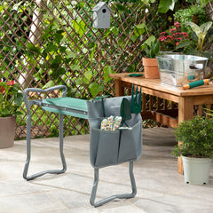 Situl Gartenbank mit abnehmbarer Werkzeugtasche im Garten